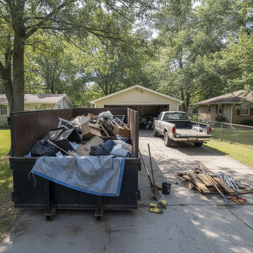 junk removal - no text and people